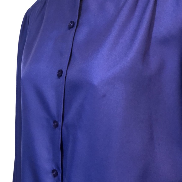 Women’s Vintage Judy Bond Purple Blouse - Picture 4 of 14